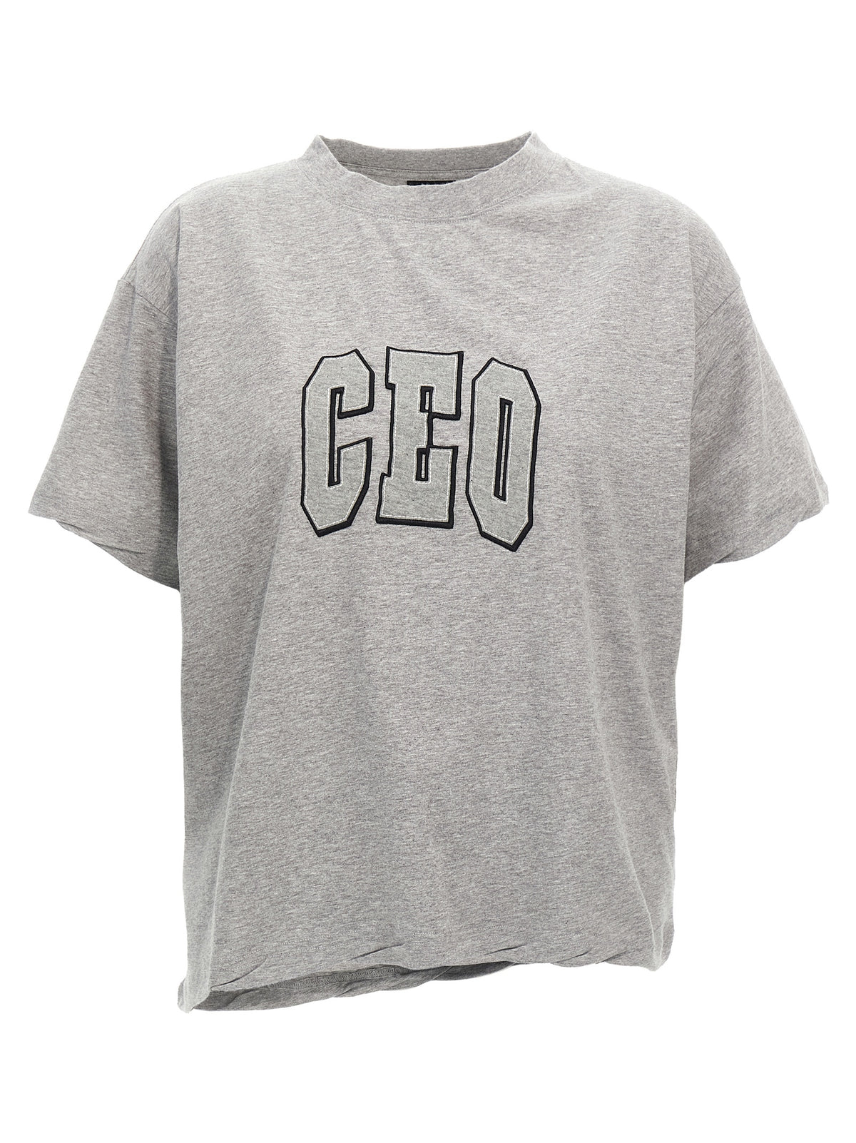 Balenciaga Graues Baumwoll-T-Shirt