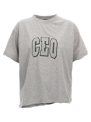 Balenciaga Graues Baumwoll-T-Shirt