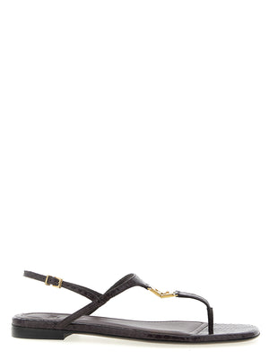 Fendi Lila Elastan-Sandalen