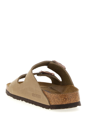 Birkenstock Braune Leder-Slipper