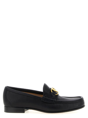 Valentino Garavani Schwarze Loafer aus Büffelleder zum Hineinschlüpfen