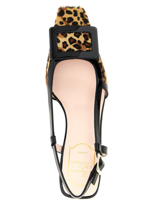 Roger Vivier Midi-Pumps aus mehrfarbigem Kalbsleder