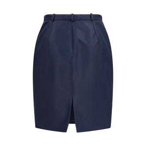 Gucci Blauer Seidenrock