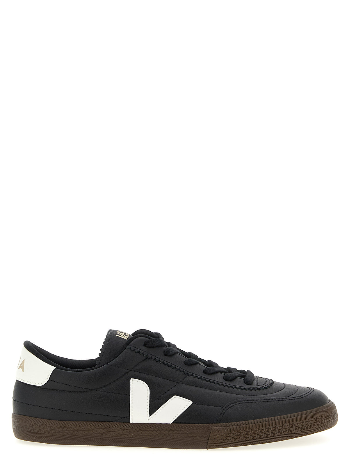 Veja Zweifarbige Low-Top-Sneaker aus echtem Leder