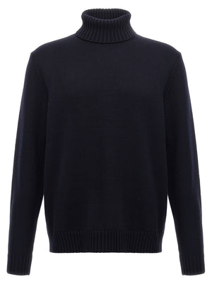 ZANONE Blauer Cardigan aus Schurwolle