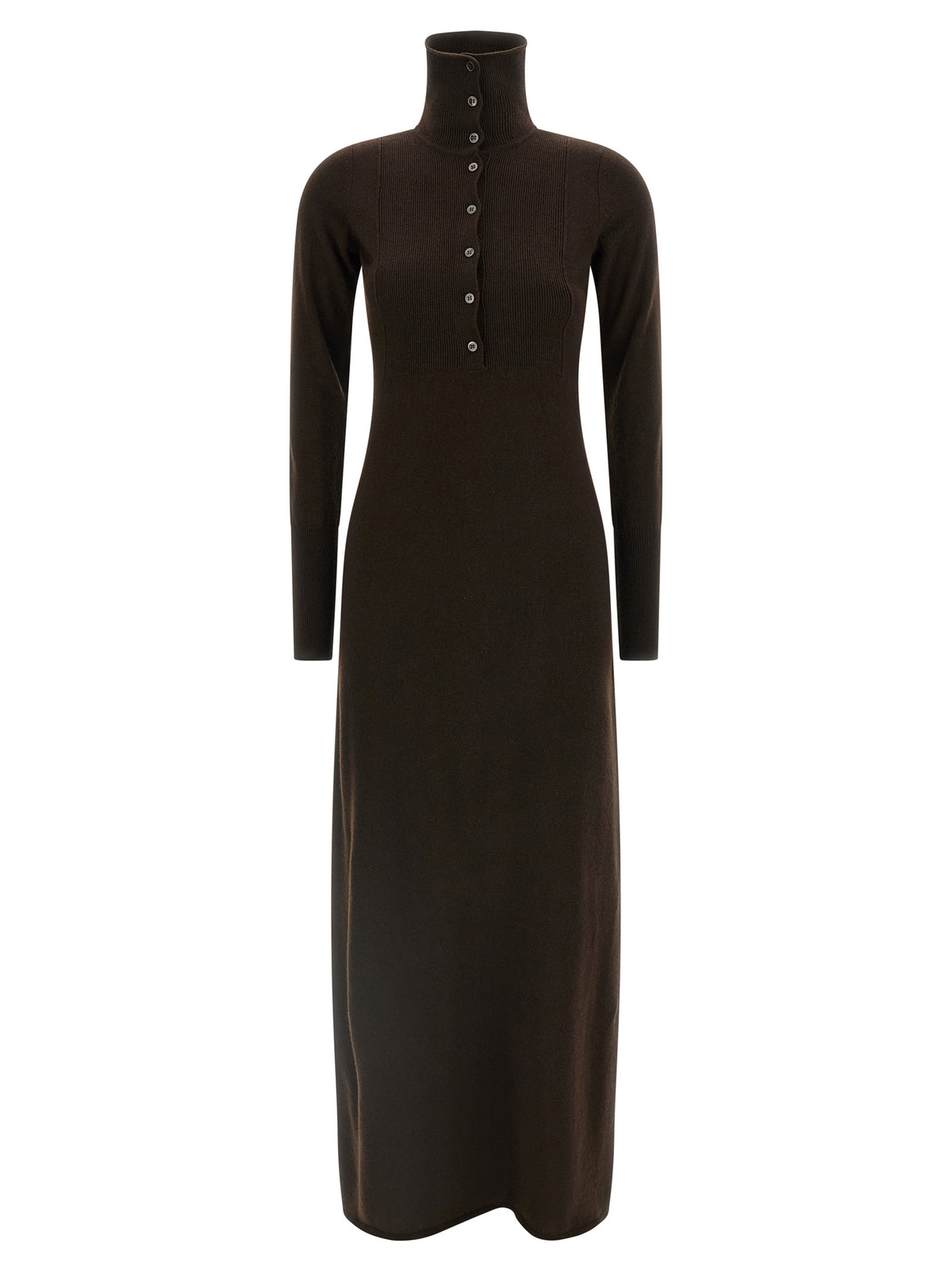 Tom Ford Braunes Kaschmir-Maxikleid
