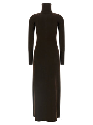 Tom Ford Braunes Kaschmir-Maxikleid