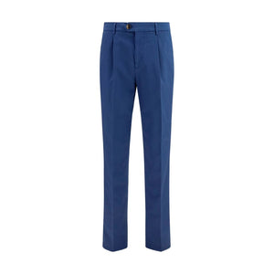 Brunello Cucinelli Blaue Baumwoll-Chino-Hose