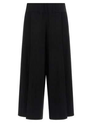 Issey Miyake Schwarze Baumwoll-Freizeithose