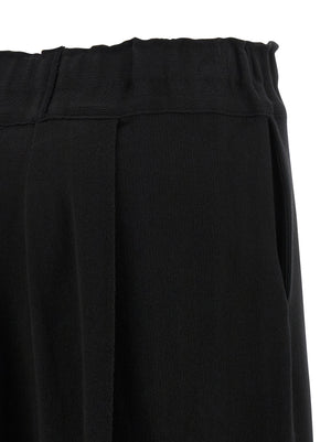 Issey Miyake Schwarze Baumwoll-Freizeithose