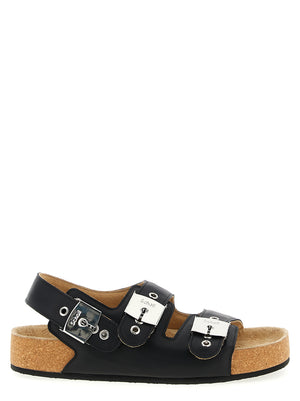 Balenciaga Sandalen aus schwarzem Kalbsleder