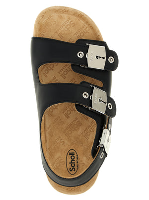 Balenciaga Sandalen aus schwarzem Kalbsleder