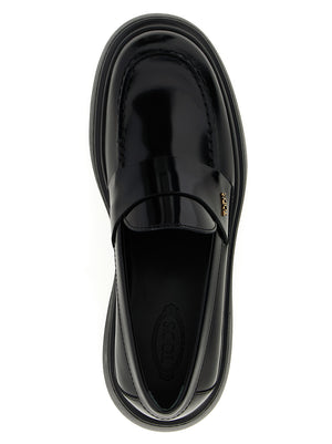Tod's Schwarze Loafer aus Kalbsleder zum Hineinschlüpfen