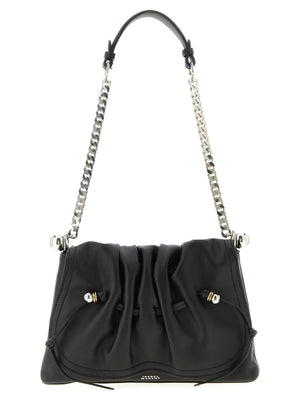 Isabel Marant Schwarze Kalbsleder-Schultertasche