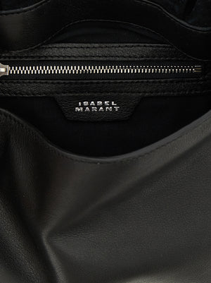Isabel Marant Schwarze Kalbsleder-Schultertasche