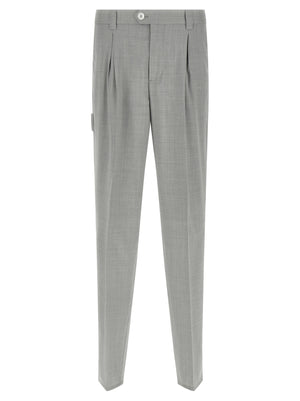 Brunello Cucinelli Graue Hose aus reiner Schurwolle