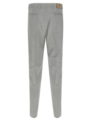 Brunello Cucinelli Graue Hose aus reiner Schurwolle