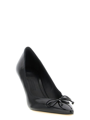 Jacquemus Schwarze Leder-Pumps mit hohem Absatz
