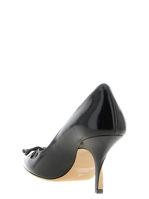 Jacquemus Schwarze Leder-Pumps mit hohem Absatz