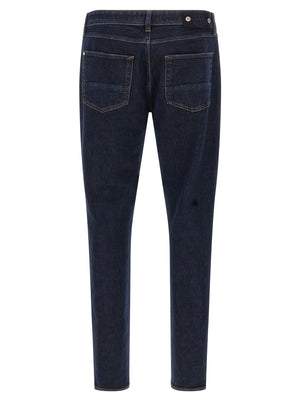 Stone Island Blaue Jeans aus Baumwolle im geraden Schnitt