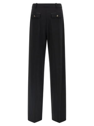 Elisabetta Franchi Schwarze Freizeithose aus Polyester