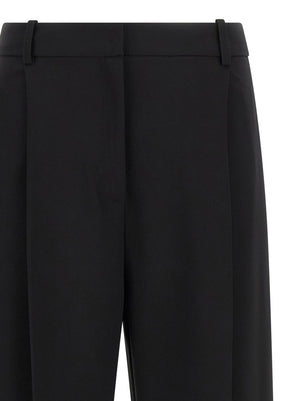 Elisabetta Franchi Schwarze Freizeithose aus Polyester