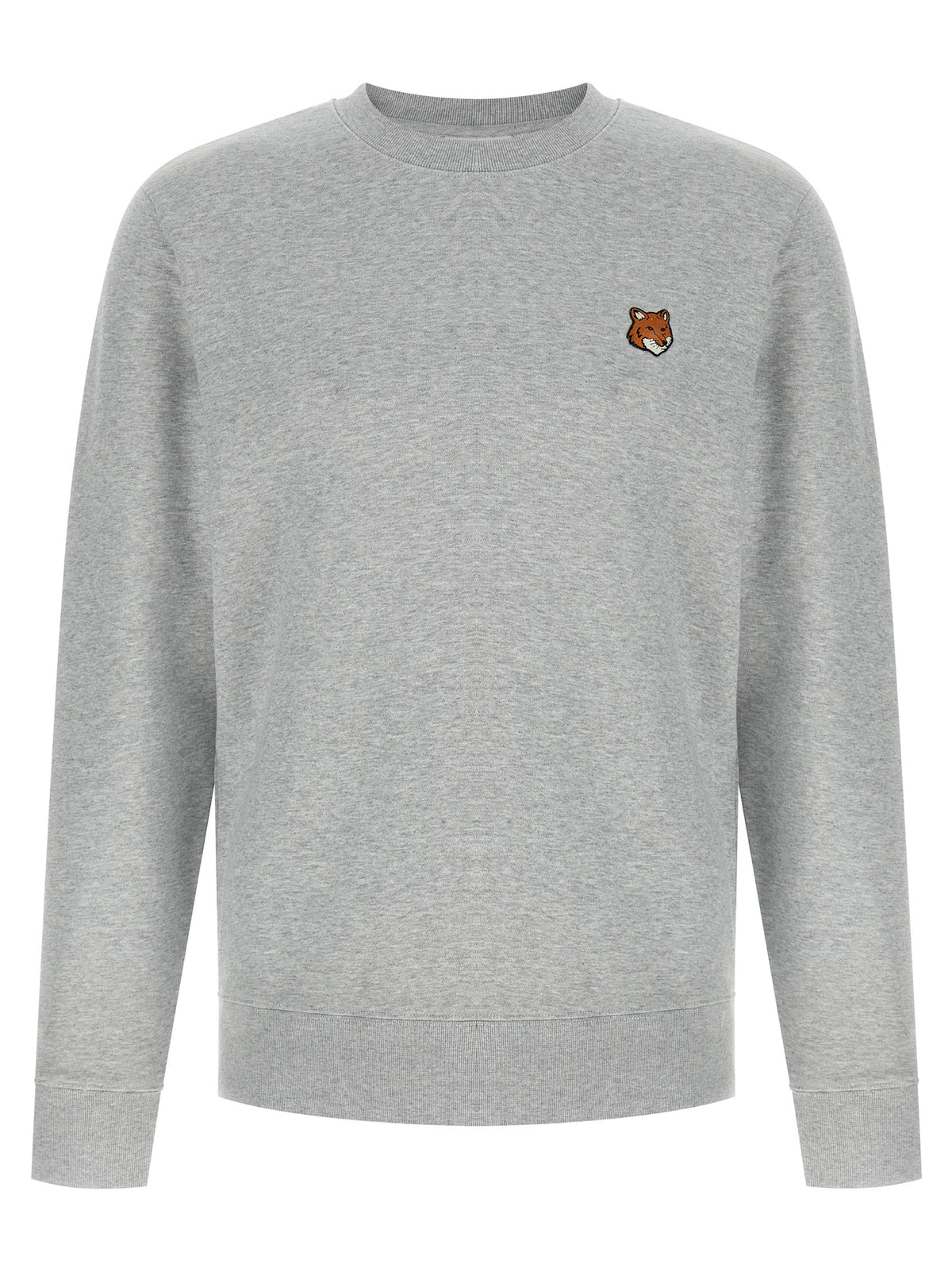Maison Kitsuné Grauer Baumwollpullover