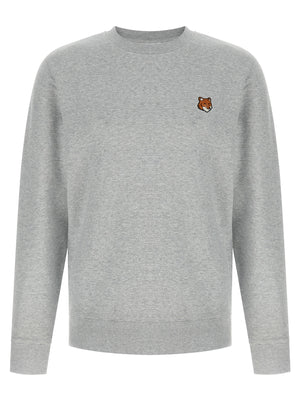 Maison Kitsuné Grauer Baumwollpullover