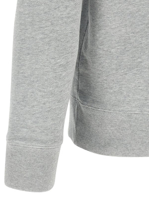 Maison Kitsuné Grauer Baumwollpullover