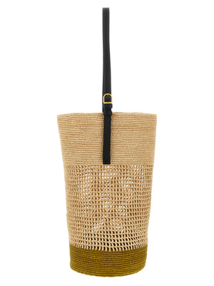 Khaite Beige Sisal Schultertasche