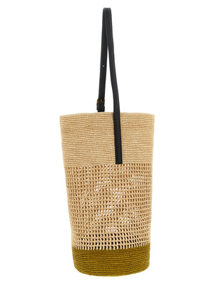 Khaite Beige Sisal Schultertasche