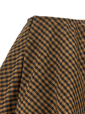 Ganni Brauner Maxirock aus recyceltem Polyester