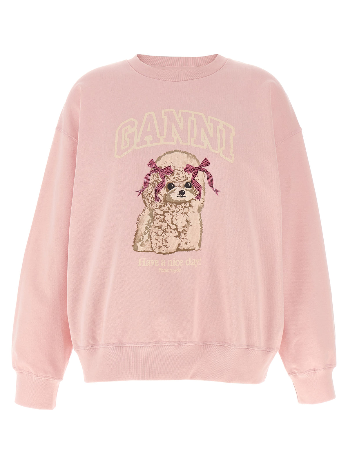 Ganni Mehrfarbiger Sweatshirt aus Bio-Baumwolle