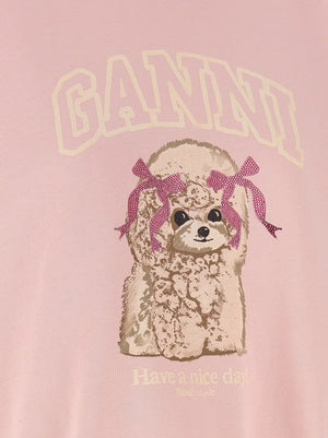 Ganni Mehrfarbiger Sweatshirt aus Bio-Baumwolle