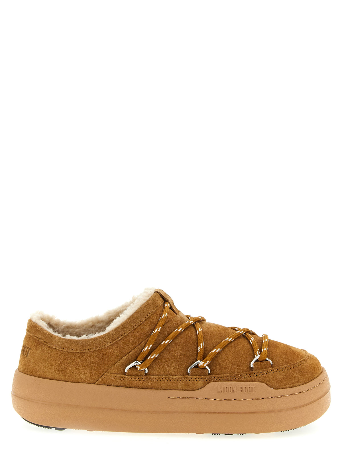 Moon Boot Braune Wildleder-Mules