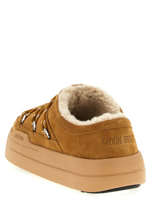 Moon Boot Braune Wildleder-Mules