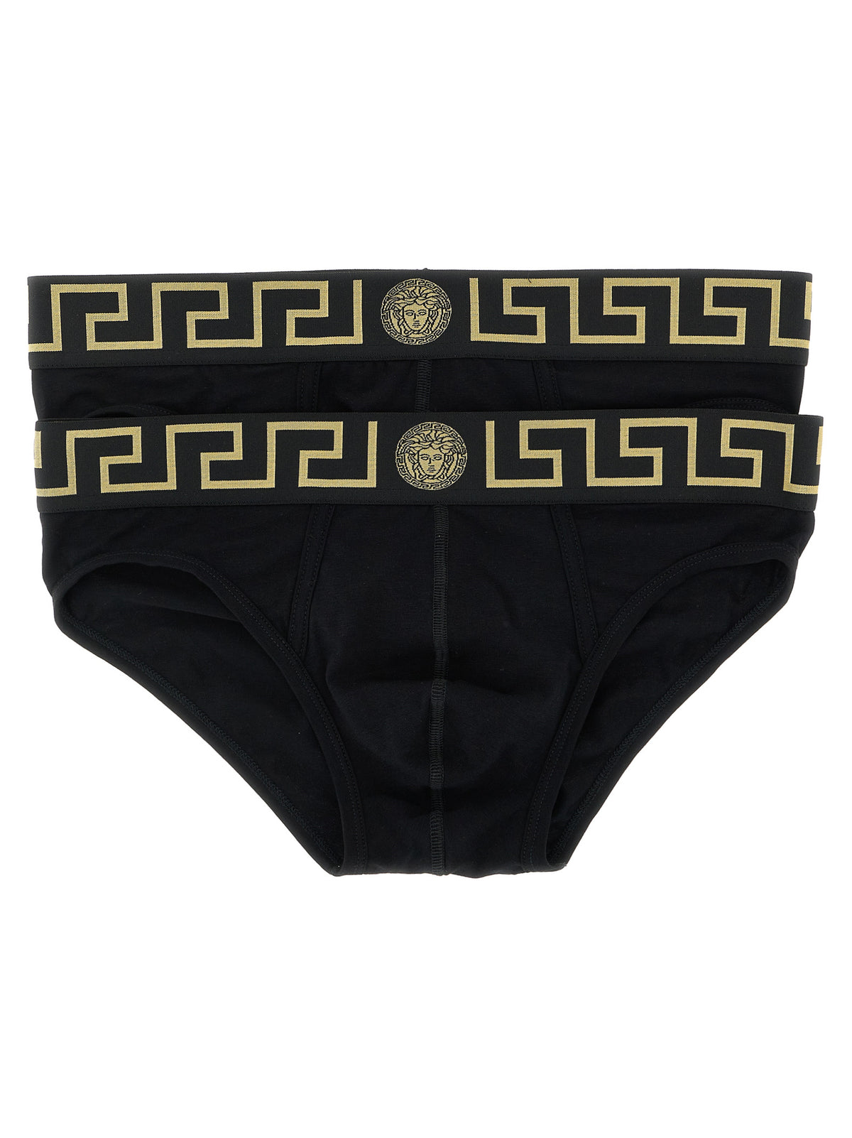 Versace Schwarze Baumwoll-Slips
