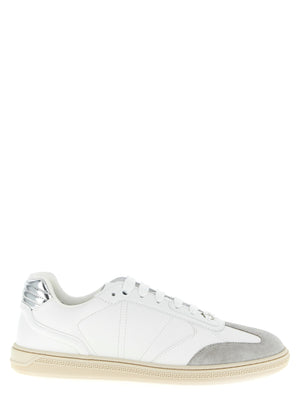 Versace Weiße Kalbsleder Low-Top-Sneaker