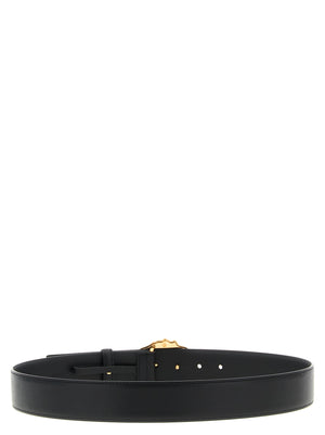 Versace Schwarzer Kalbsleder Gürtel Regular
