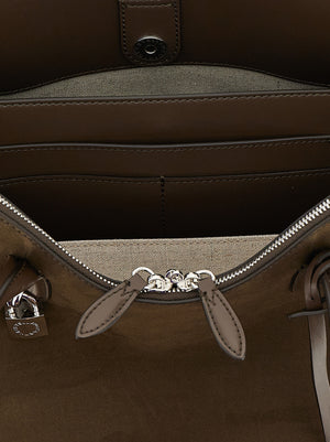 Stella McCartney Schultertasche aus braunem Hanf
