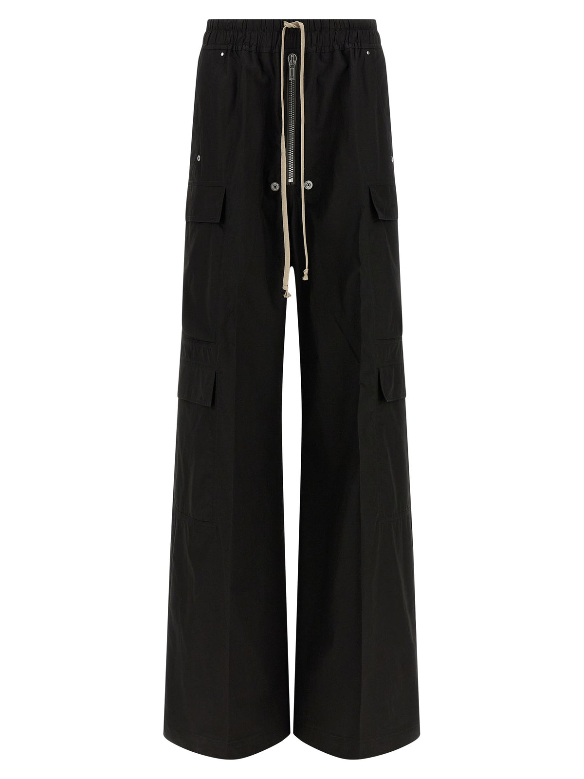 Rick Owens Schwarze Cargo-Hose aus Baumwolle