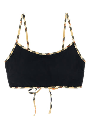 Burberry Schwarzer Bikini aus Polyamid