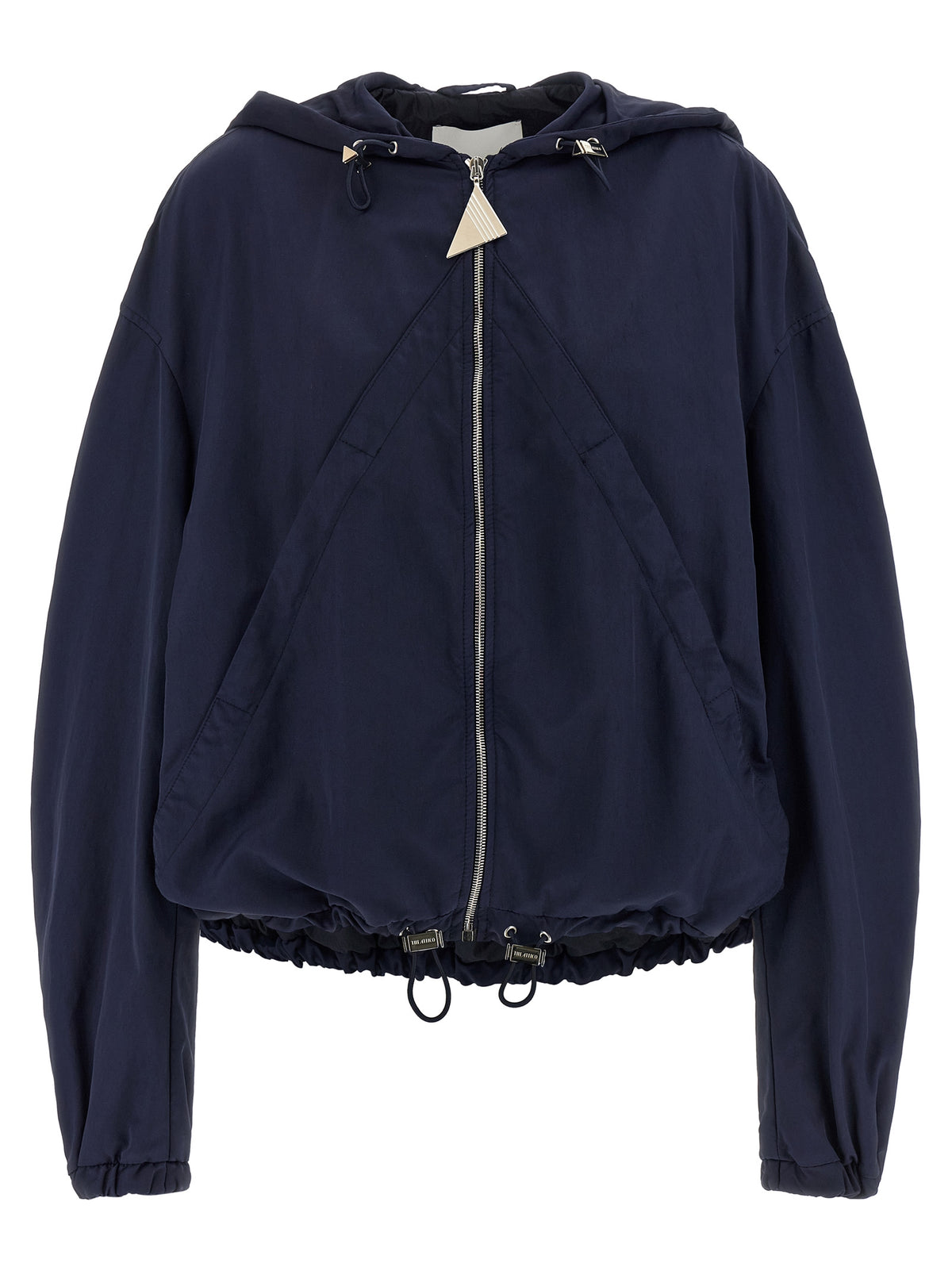 The Attico Blauer Bomber aus Polyamid