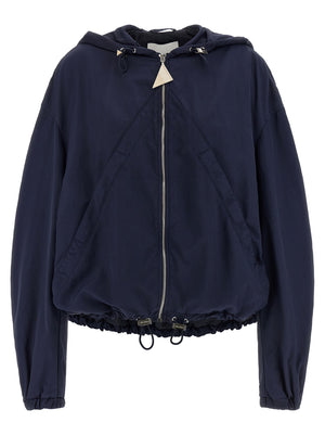 The Attico Blauer Bomber aus Polyamid