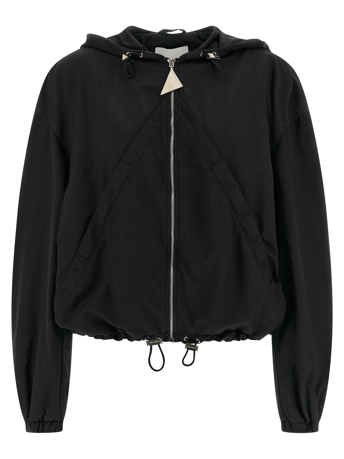 The Attico Schwarzer Bomber aus Polyester