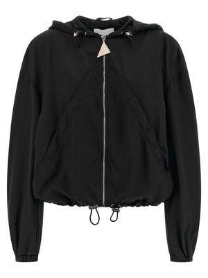 The Attico Schwarzer Bomber aus Polyester