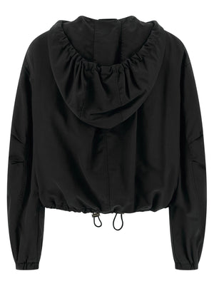 The Attico Schwarzer Bomber aus Polyester