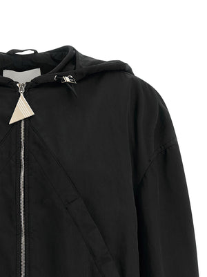 The Attico Schwarzer Bomber aus Polyester