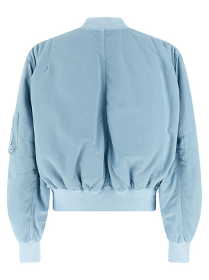 The Attico Blauer Bomber aus Polyamid