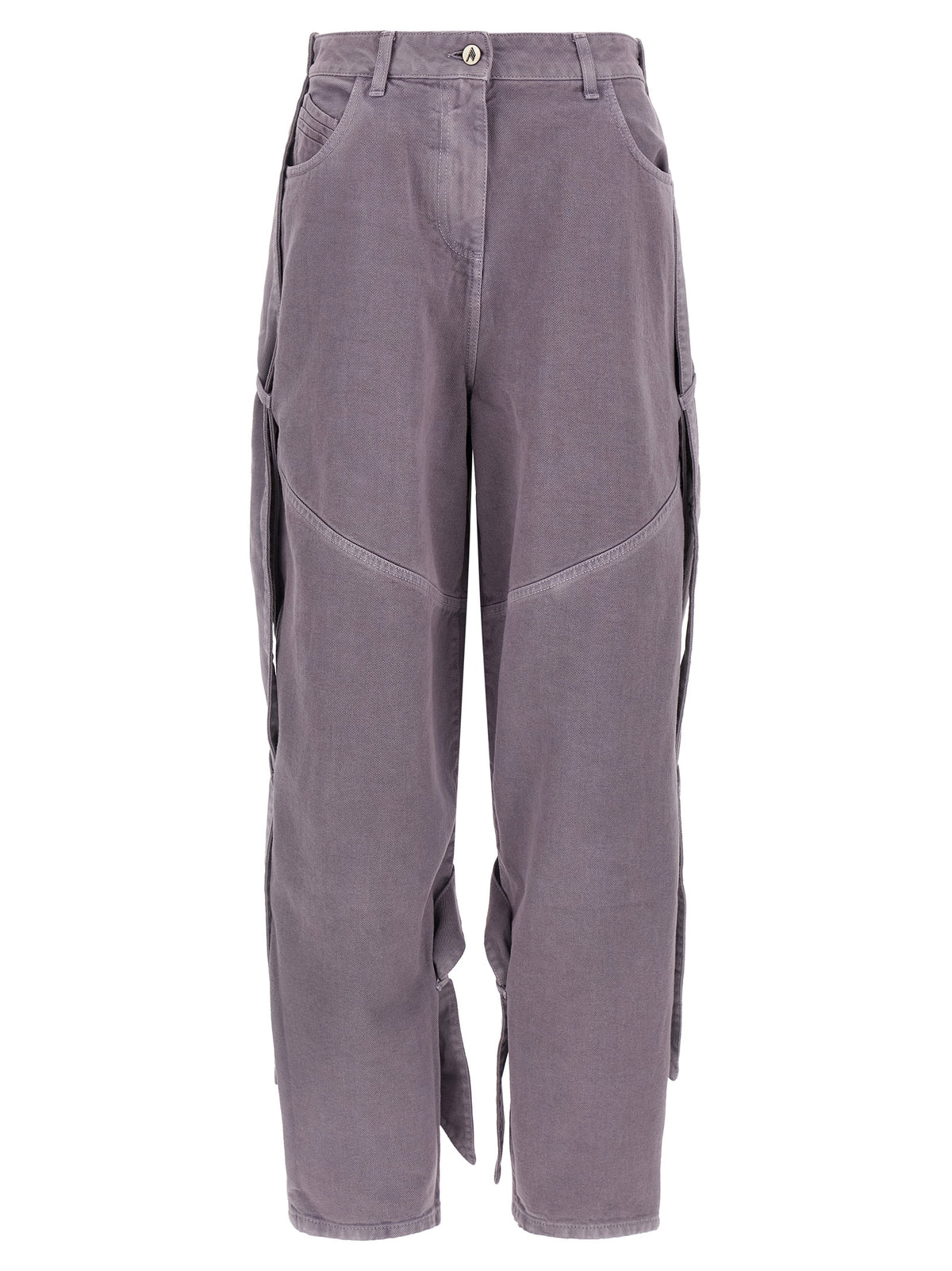 The Attico Violette Cargohose aus Baumwolle